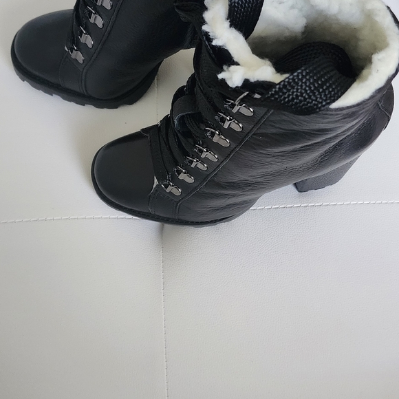 Lace Up heeled combat boot Zhara boot - Picture 5 of 7